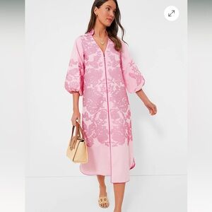 Tuckernuck Hyacinth House Pink Embroidery Arem Caftan
